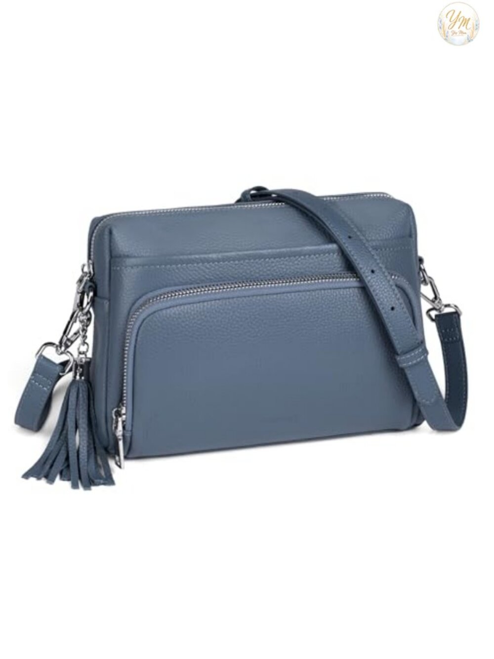 Genuine Leather Crossbody Bag with RFID Wallet Travel Purse